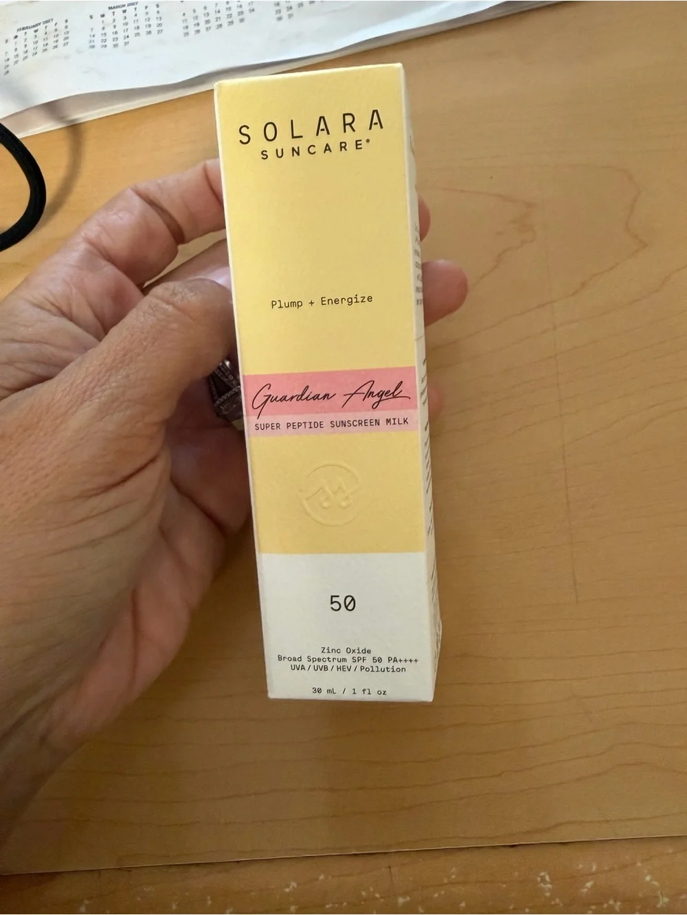 Solara Guardian Angel Super Peptide Sunscreen Milk SPF 50 — Yellow